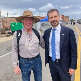 Chilton County Democratic Chairman Ralph Hendrix met up with Pete Buttigieg, American politician and former U.S. Secretary of Transportation, at the 61st Selma Bridge Crossing Jubilee on Saturday, March 7. Buttigieg was one of the scheduled speakers for the event.